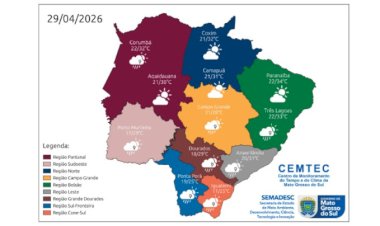 Calorão volta, mas chuva ainda persiste em MS