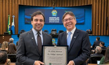 Pastores Eliel Alencar e Felipe Alencar recebem homenagem pelo Dia do Pastor na Assembleia Legislativa de MS