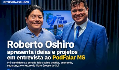 Roberto Oshiro apresenta ideias e projetos em entrevista ao PodFalar MS