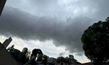 Vem tempestade? Nuvem gigante encobre Campo Grande na manhã desta sexta-feira