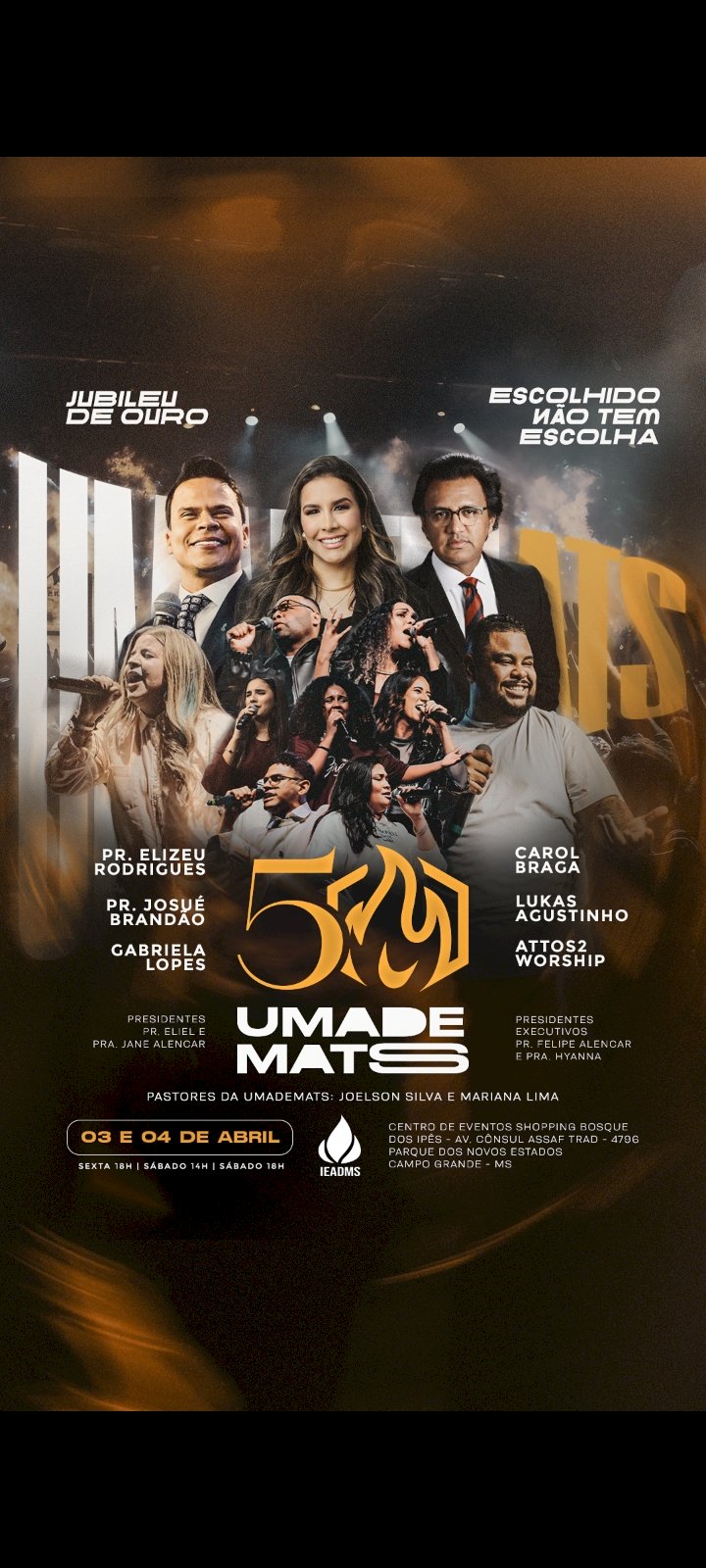 Jubileu de Ouro da UMADEMATS celebra 50 anos com grande evento de fé, louvor e organização exemplar em Campo Grande