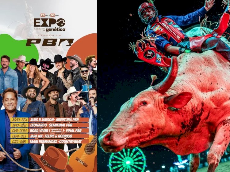 Expogenética MS terá maior rodeio do mundo e shows com Leonardo, Jads & Jadson e muito mais; confira agenda completa